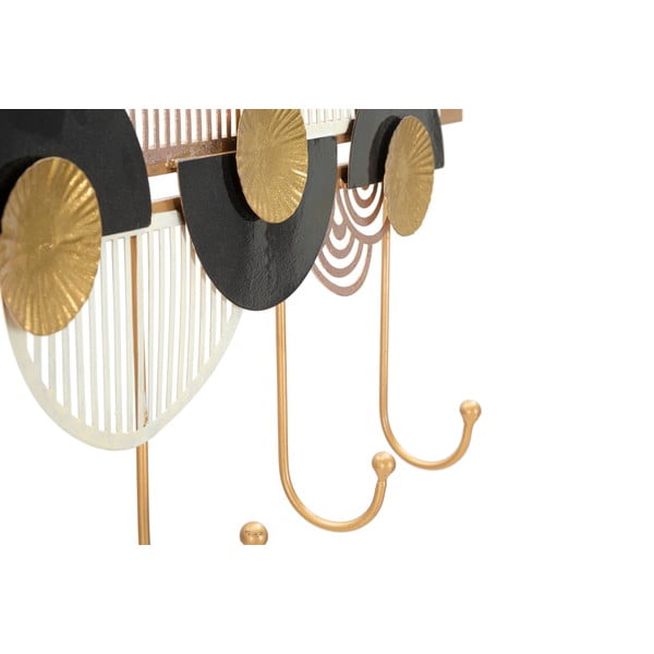 Appendiabiti da parete in oro e nero Art - Mauro Ferretti-image-3