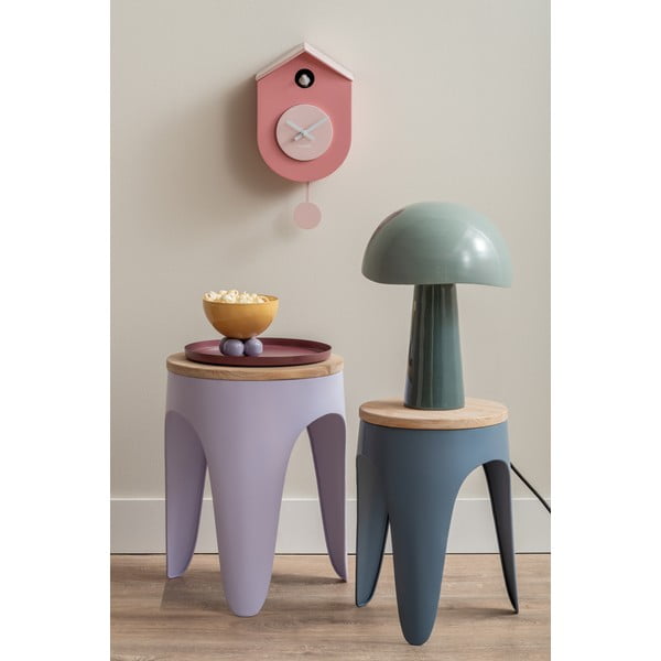 Set di sgabelli blu/viola in metallo 2 pz Double Funky – Leitmotiv-image-1