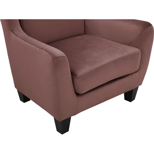 Poltrona in velluto rosa Zhili - Støraa-image-1