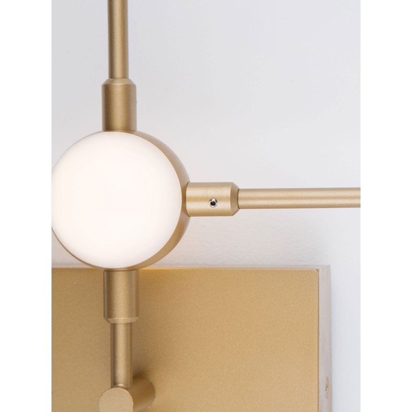 Lampada da parete LED dorata in metallo Atomo – Nova Luce-image-3