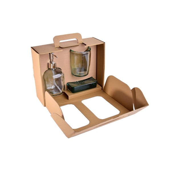 Set di accessori da bagno in vetro Bubbles - Ego Dekor-image-4