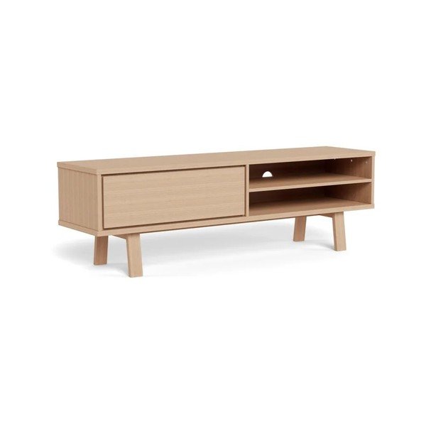 Mobile TV colore naturale chiaro impiallacciato 160x50x40 cm Lamberth – Actona