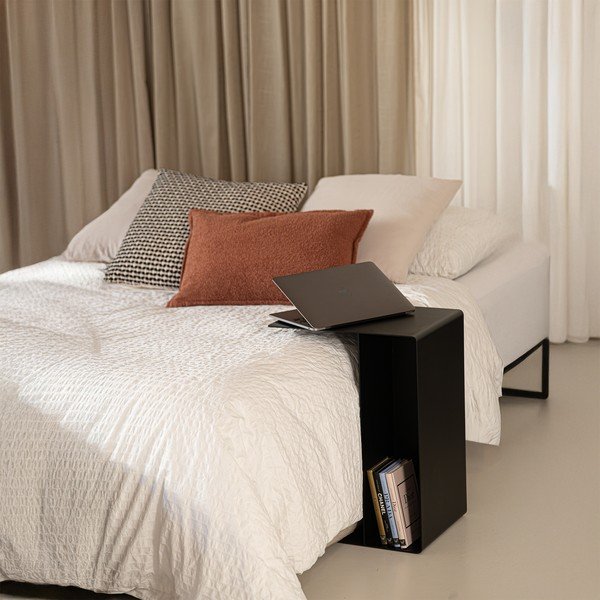 Tavolino in acciaio 40x30 cm Slide Low – Spinder Design-image-1