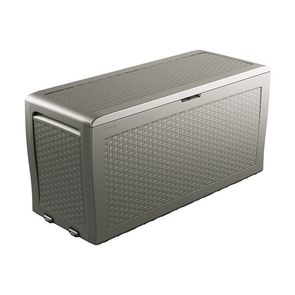 Cassetta di plastica marrone chiaro per il giardino Samoa - Keter-image-2