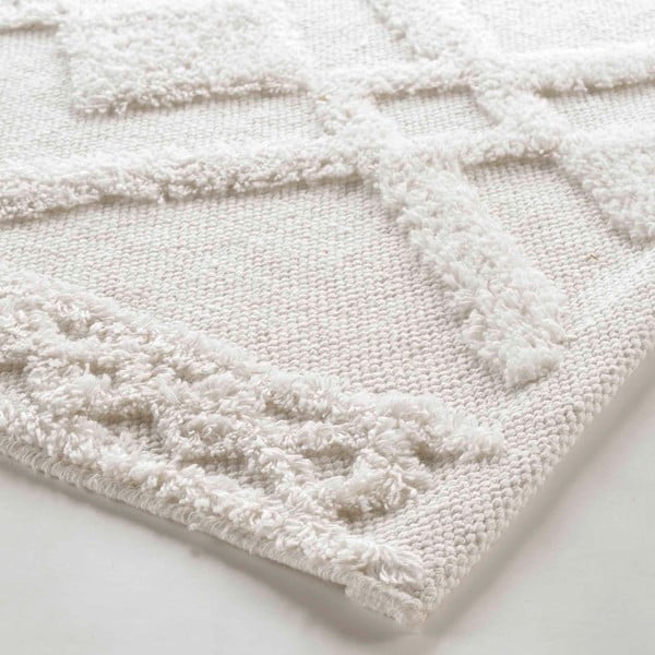 Tappetino per il bagno bianco 50x80 cm Gladis – douceur d'intérieur-image-2