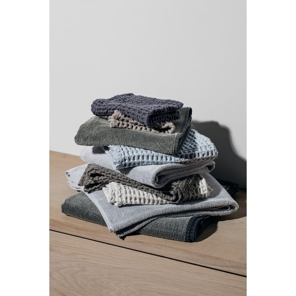 Asciugamano da bagno beige in cotone Moonbeam, 140 x 70 cm - Blomus-image-4