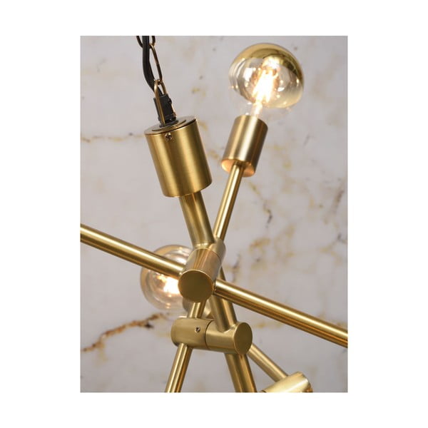 Lampada a sospensione color oro con paralume in vetro ø 60 cm Nashville - it's about RoMi-image-3