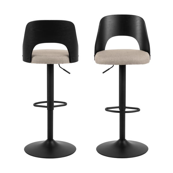 Sgabelli da bar girevoli beige in set di 2 113 cm Lucy - Actona-image-3