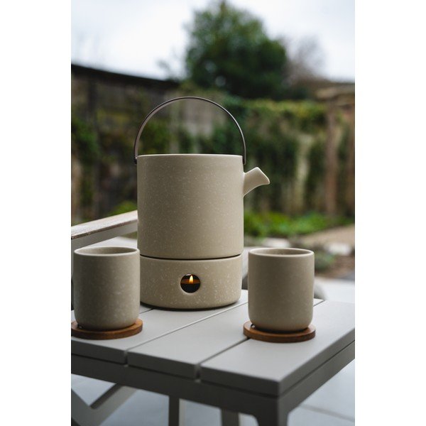 Set di 2 tazze in gres beige da 200 ml Umea - Bredemeijer-image-1