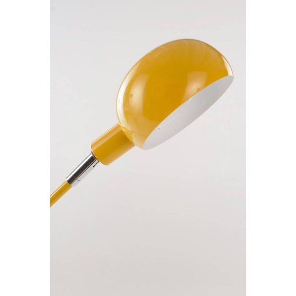 Lampada da terra gialla in metallo con struttura flessibile (altezza totale 146 cm) Lincon – Jotex-image-4