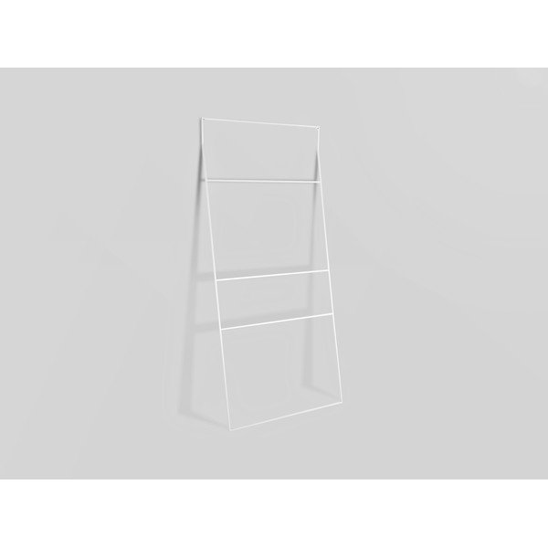 Porta asciugamani in metallo bianco Lemi - CustomForm-image-1