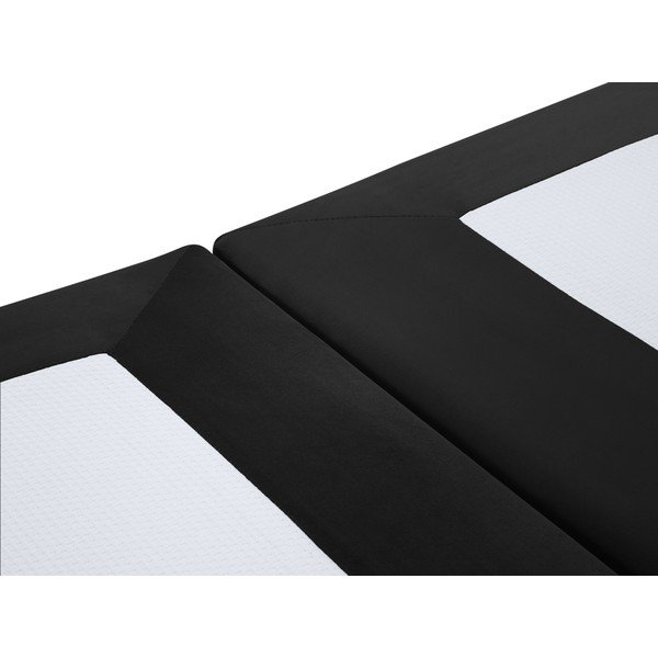 Letto matrimoniale in velluto nero, 160 x 200 cm Lia - Milo Casa-image-1