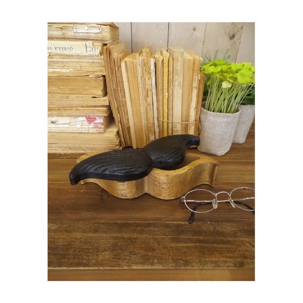 Set di 2 scatole per baffi in legno di mango - Orchidea Milano