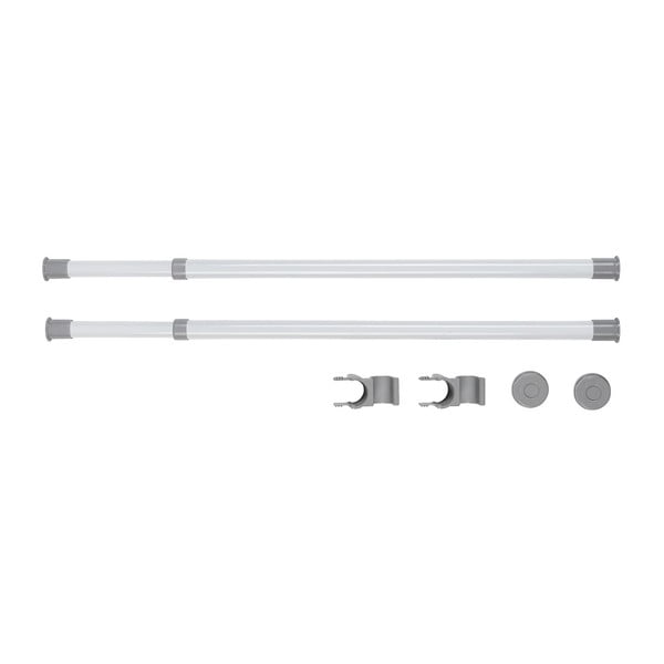 Set di 2 bastoni telescopici per abiti, lunghezza 75 - 120 cm Herkules - Wenko