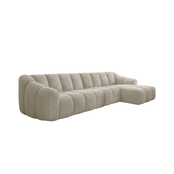 Divano angolare beige (con penisola a destra/con chaise lounge) Shell – Miuform