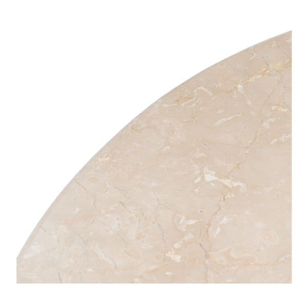 Tavolo da pranzo rotondo con piano in marmo ø 120 cm – Ixia-image-3