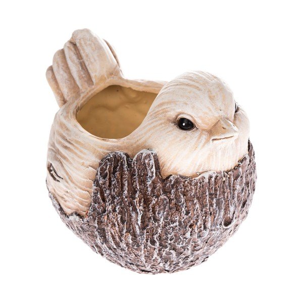 Keramický květináč ve tvaru ptáčka Dakls, výška 16,5 cm