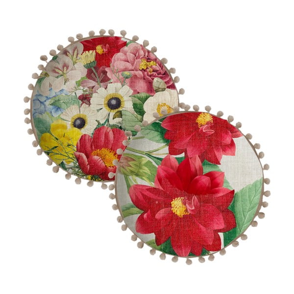 Cuscino reversibile Spring, ⌀ 45 cm Spring Flowers - Madre Selva