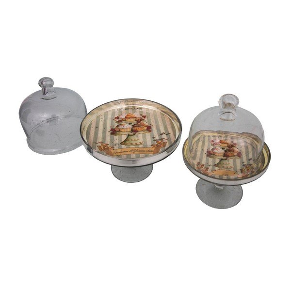 Set di 2 vassoi con coperchi Gourmandise - Antic Line