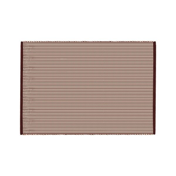 Tappeto burgundy/di colore naturale in lana tessuto a mano 140x200 cm Talo – noo.ma-image-4