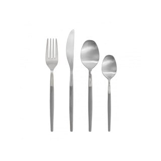 Posate grigio chiaro/argentata in acciaio inox 16 pz Maxime – Blomus