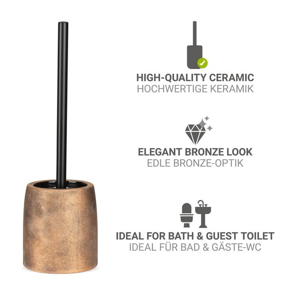 Scopino WC color bronzo in ceramica Tremea – Wenko-image-2