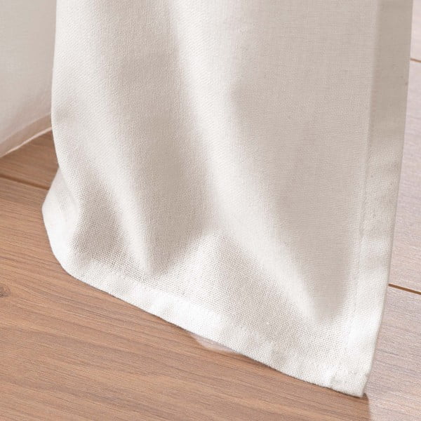 Tenda bianca/beige in misto cotone 140x240 cm Altea – douceur d'intérieur-image-4
