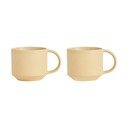 Tazze in set giallo chiaro in terracotta 2 pz Yuka – OYOY Living Design