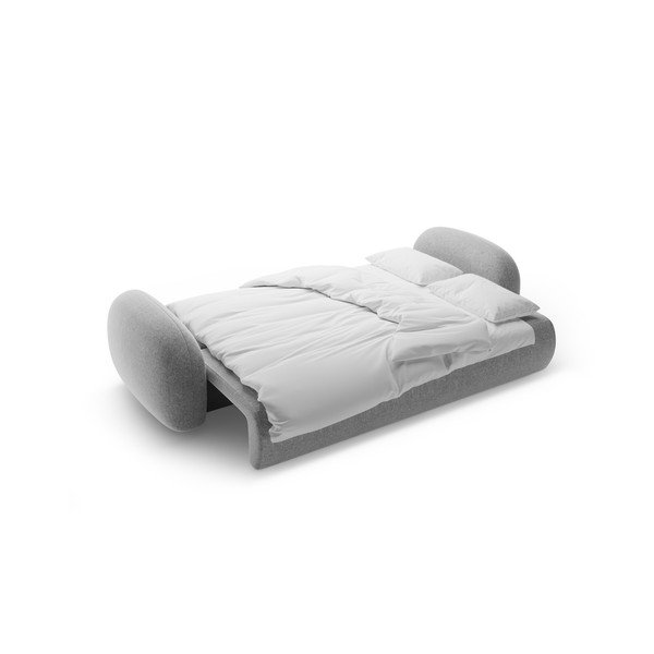 Divano grigio chiaro allungabile/con contenitore con rivestimento in ciniglia 262 cm Tonale – Cosmopolitan Design-image-4