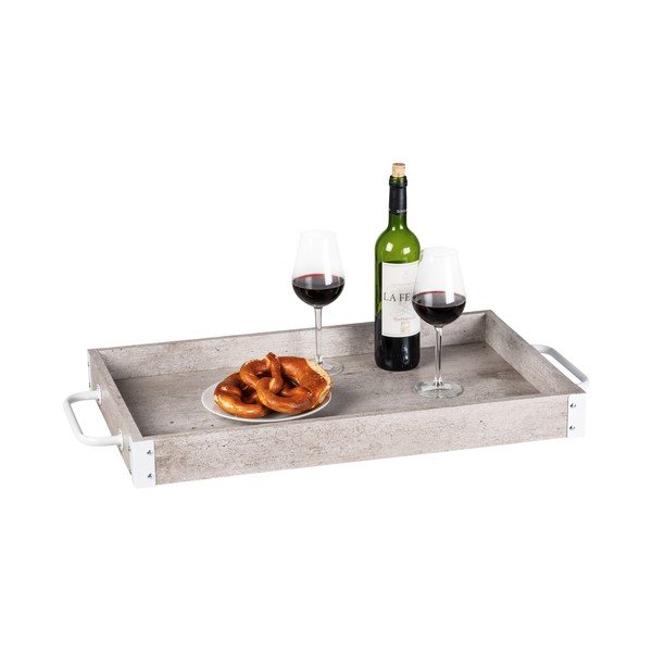Tavolo da portata su ruote 40x80 cm Rustico - Wenko-image-3