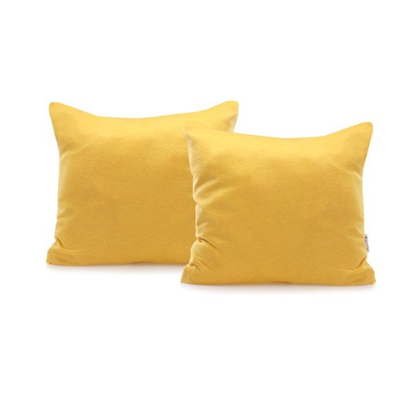 Set di 2 federe in cotone arancione Amber Orange, 40 x 40 cm - DecoKing