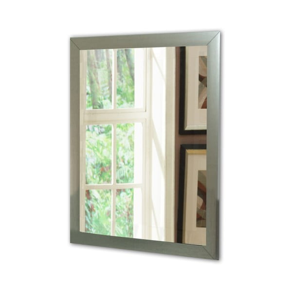 Specchio da parete con cornice in argento , 40 x 55 cm - Oyo Concept