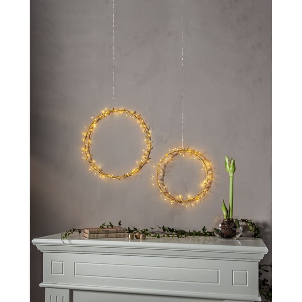 Decorazione luminosa gialla con motivo natalizio ø 28 cm Winny - Star Trading-image-3