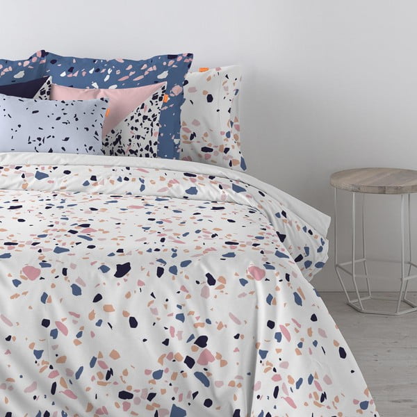 Copripiumino in cotone, 140 x 200 cm Terrazzo - Blanc-image-3
