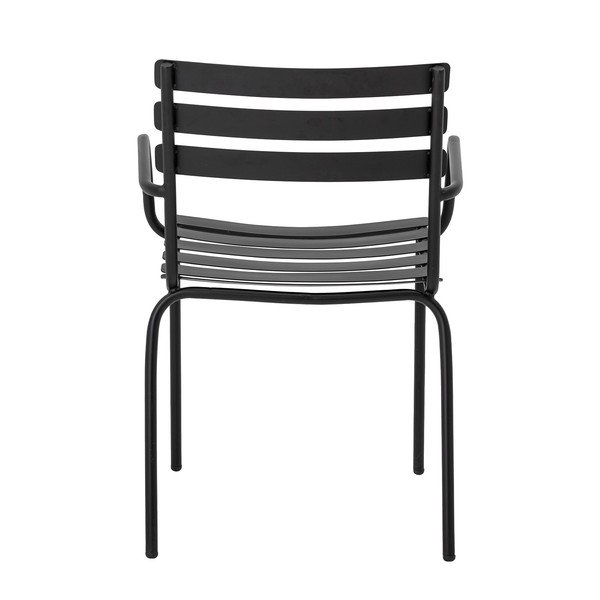 Sedia da giardino in metallo nero Monsi - Bloomingville-image-4
