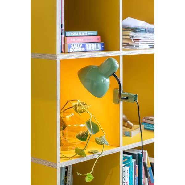 Lampada da tavolo verde in metallo (altezza totale 33,5 cm) New Retro – Leitmotiv-image-1