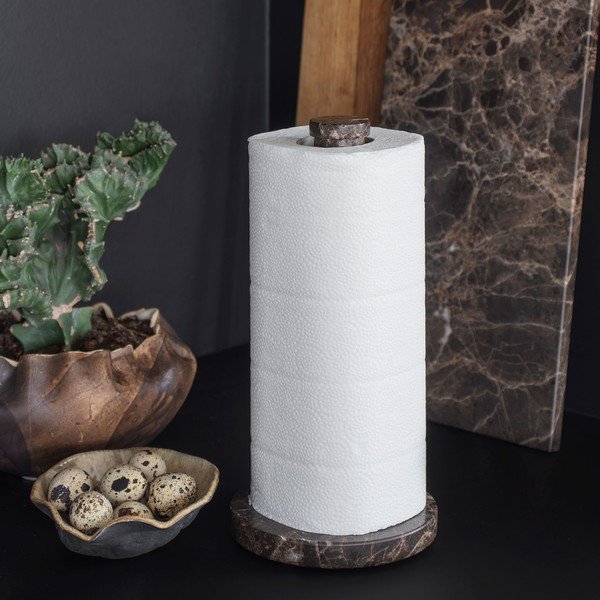 Porta asciugamani da cucina in marmo marrone scuro ø 12,5 cm Marble - Mette Ditmer Denmark-image-2
