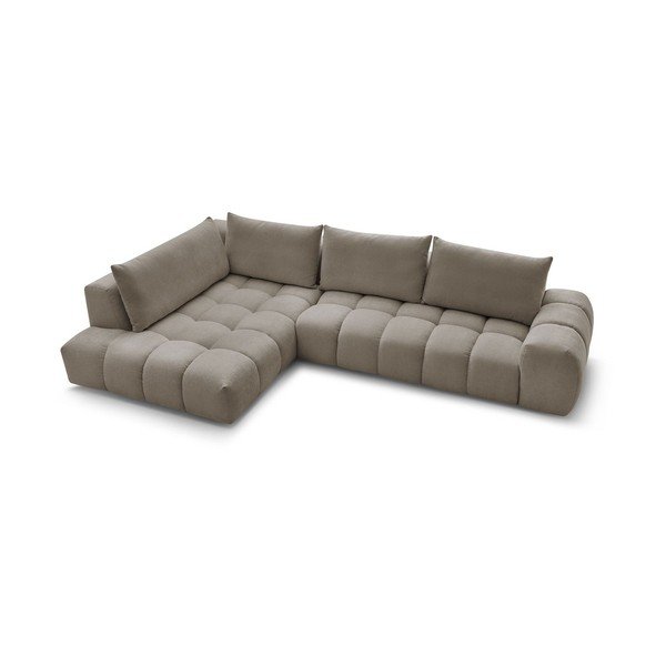 Divano angolare grigio-marrone Everest - Bobochic Paris-image-4