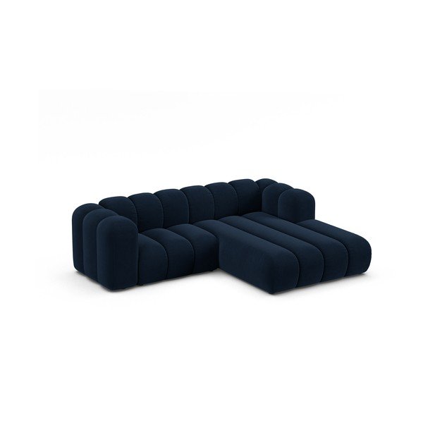 Divano angolare blu scuro ad angolo destro Lupine - Micadoni Home-image-1