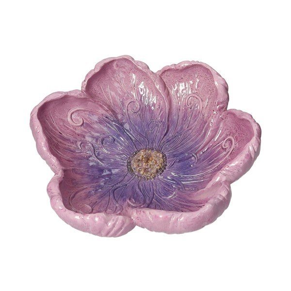 Vassoio decorativo in poliresina ø 26 cm Flora – Brandani