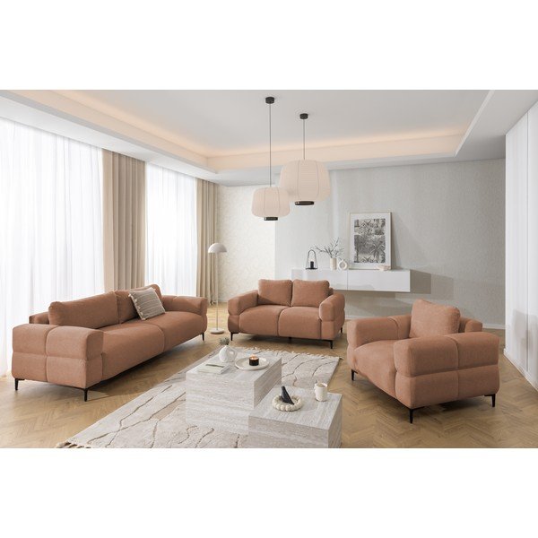 Divano color terracotta 154 cm Helio – Ropez-image-4
