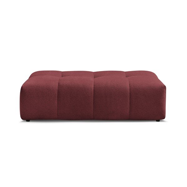 Poggiapiedi burgundy con rivestimento in ciniglia Everest – Bobochic Paris