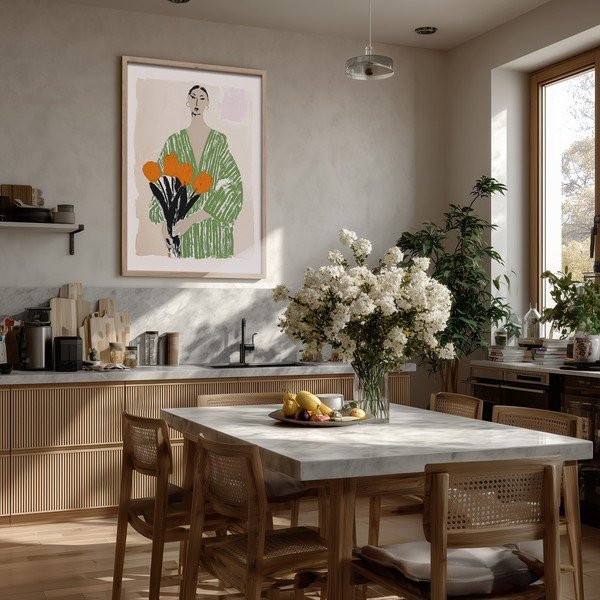 Dipinto stampato con cornice inclusa 50x70 cm Stella – Styler-image-1