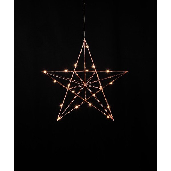 Decorazione luminosa a LED in rame, altezza 38 cm Line - Star Trading-image-2