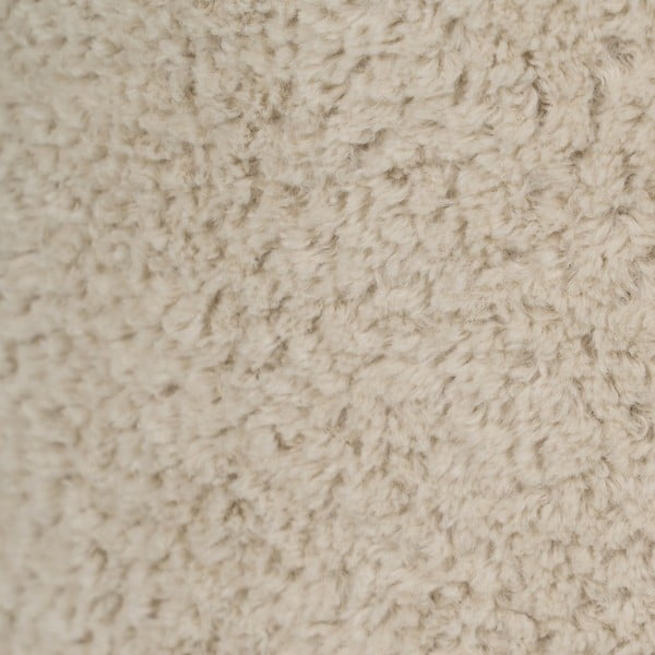 Poggiapiedi beige con rivestimento in bouclé – Ixia-image-4