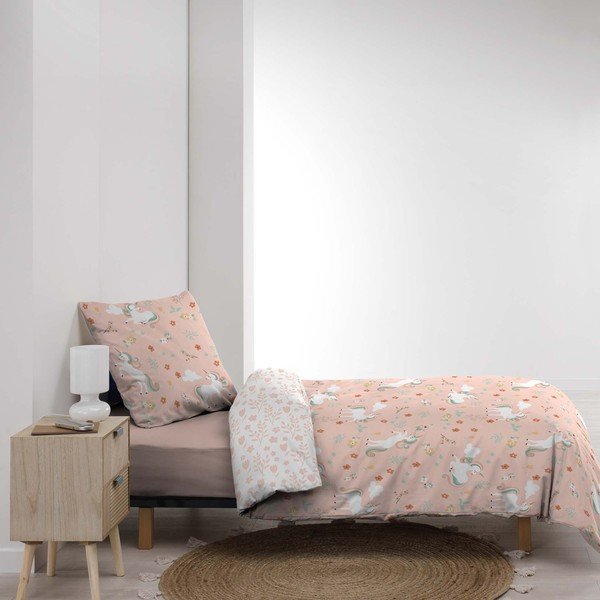 Biancheria da letto singola per bambini in microfibra 140x200 cm Majestic - douceur d'intérieur-image-2