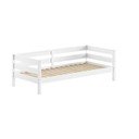 Letto da bambini bianco in pino massiccio con rete inclusa 90x200 cm Margrit – Vipack