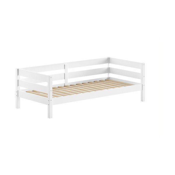 Letto da bambini bianco in pino massiccio con rete inclusa 90x200 cm Margrit – Vipack