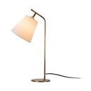 Lampada da tavolo bianca/color bronzo con paralume in tessuto (altezza totale 67 cm) Salihini – Opviq lights