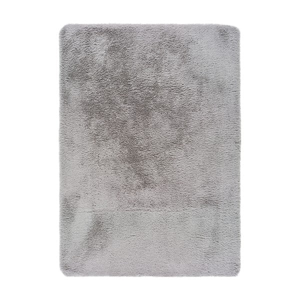 Tappeto grigio , 140 x 200 cm Alpaca Liso - Universal